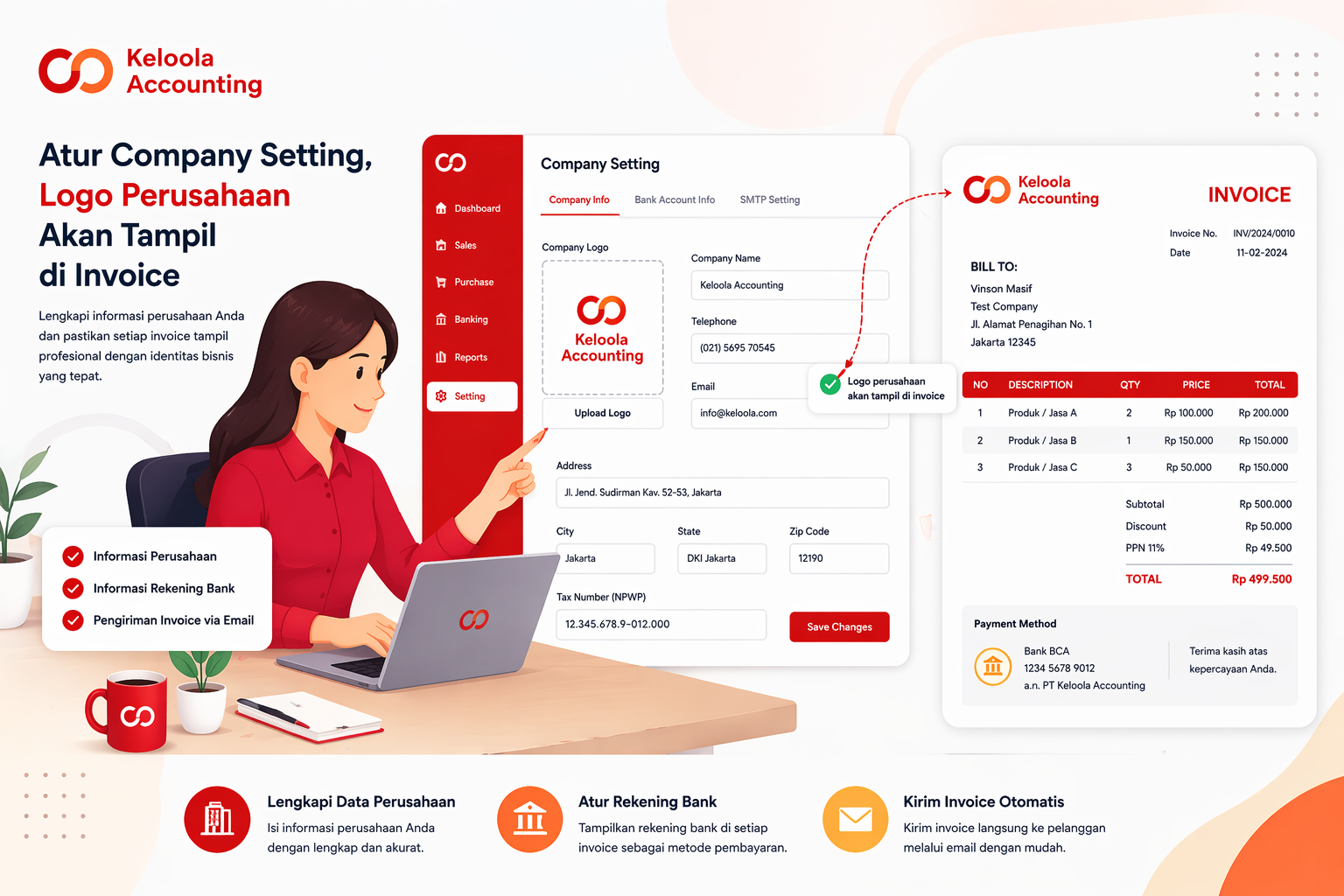 Pengaturan Company Setting di Keloola Accounting