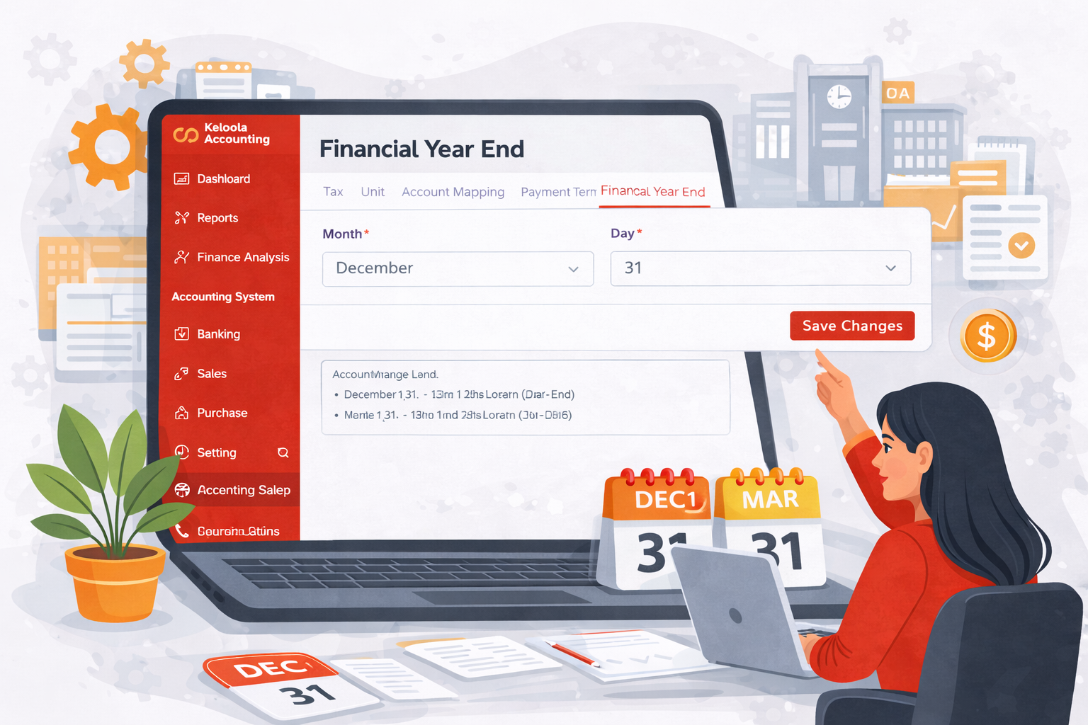 Pengaturan Financial Year End di Keloola Accounting