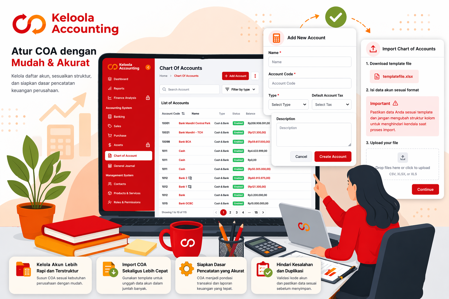 Pengaturan Chart of Accounts (COA) di Keloola Accounting