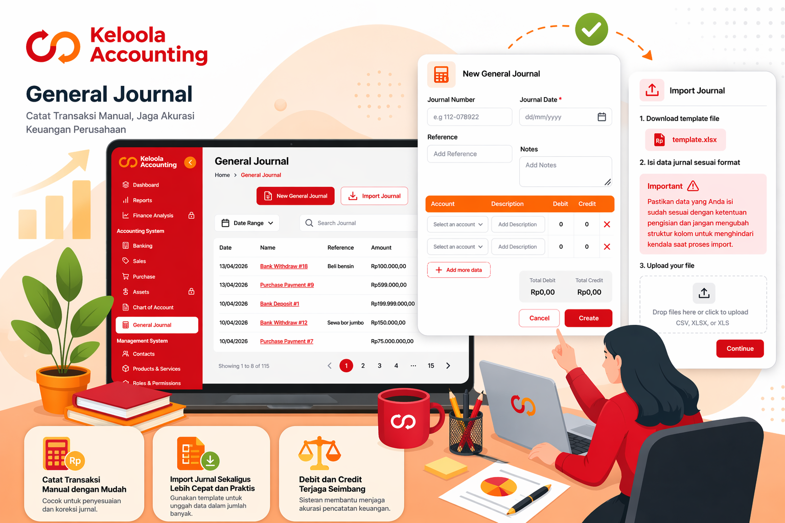 General Journal di Keloola Accounting