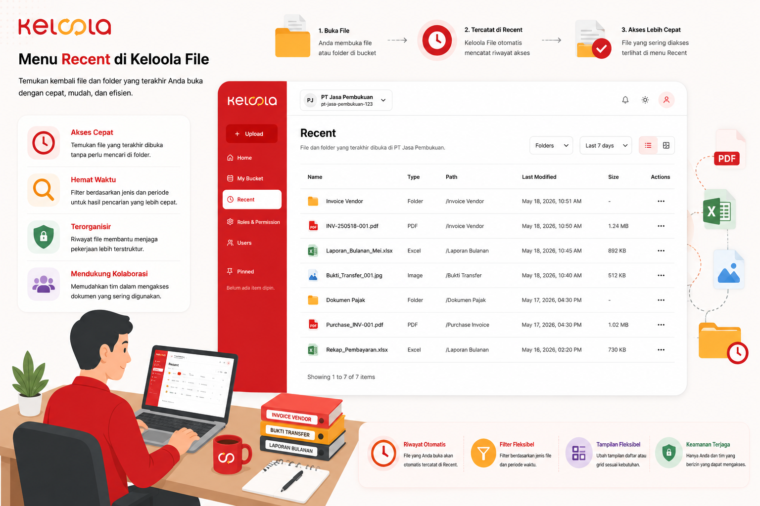 Memahami Fungsi Menu “Recent” di Keloola File