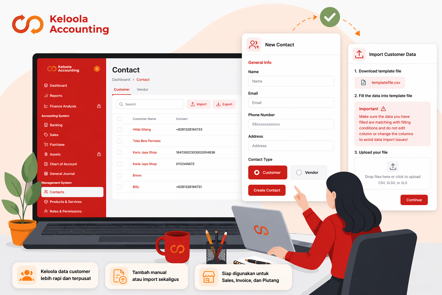 Pengaturan Customer di Keloola Accounting